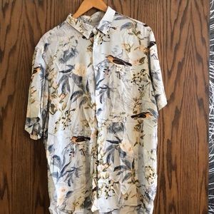 Zara patterned men’s short sleeve shirt